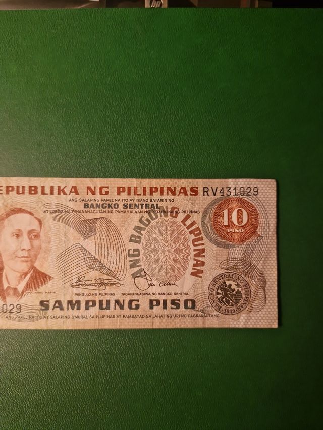 Banconota 10 Piso Filippine