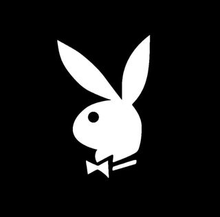 Pegatina de vinilo de corte play boy