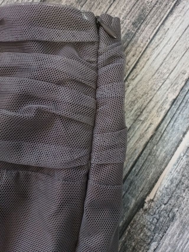 🍁Mini falda tul bordado 💥 Promod * talla XXL