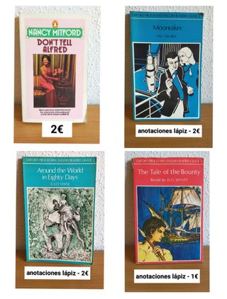 LIBROS EN INGLÉS ( varias fotos )