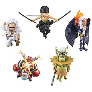 SET WCF WANOKUNI ONIGASHIMA 11 ONE PIECE 5 FIGURAS