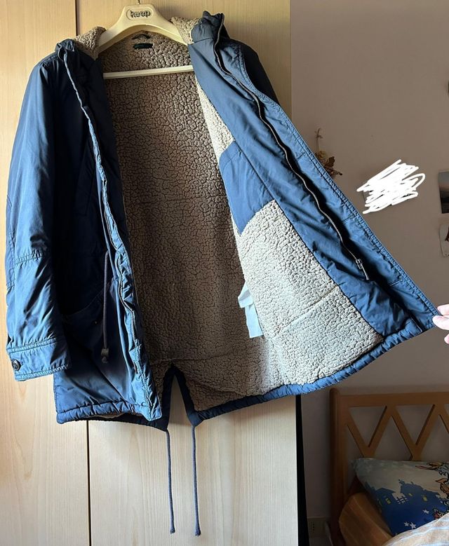 Parka uomo blu Benetton 