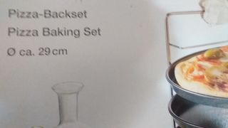 SET TEGLIE PIZZA CON SUPPORTO DA FORNO