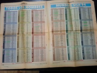 Libro y cuaderno Mundial USA 1994 futbol