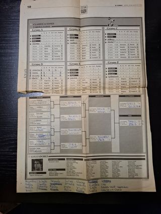 Libro y cuaderno Mundial USA 1994 futbol