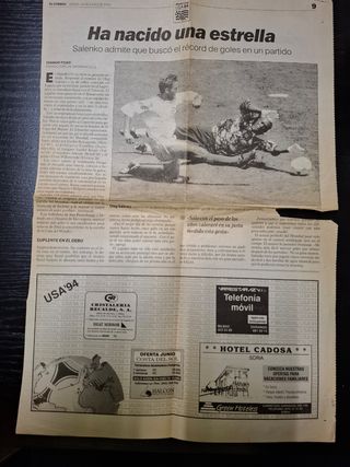 Libro y cuaderno Mundial USA 1994 futbol