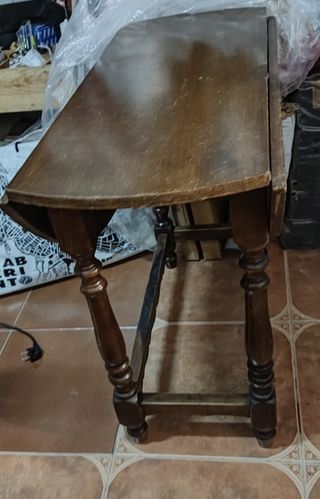 Mesa redonda plegable