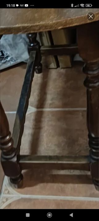 Mesa redonda plegable