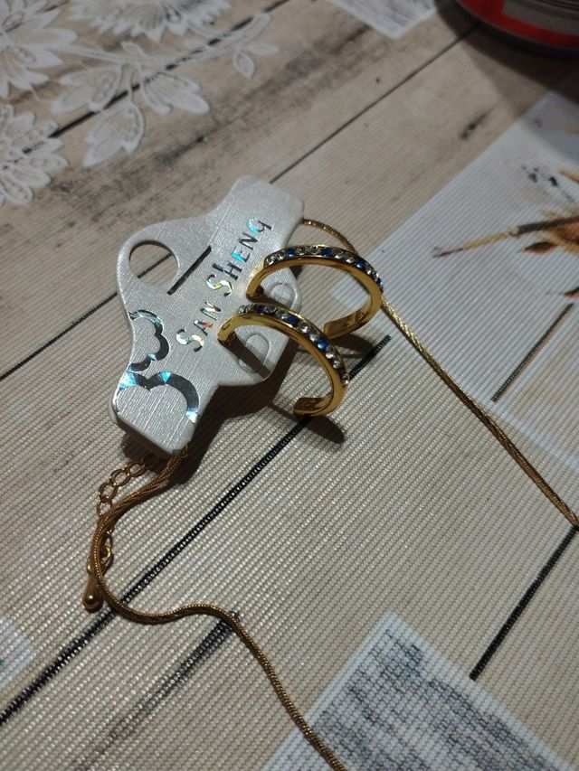 Conjunto colgante y pendientes