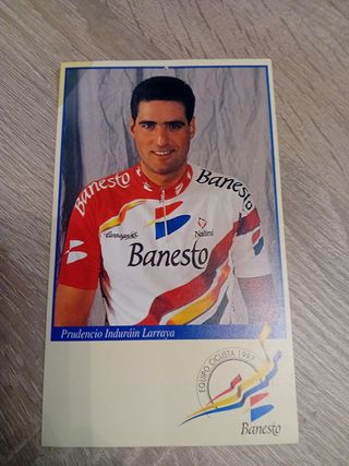 Postales equipo ciclista banesto 1997