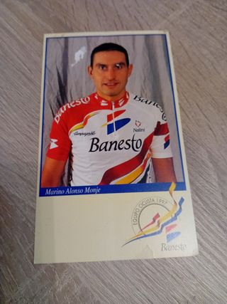 Postales equipo ciclista banesto 1997