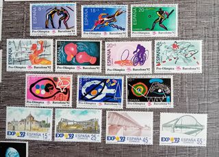 SELLOS BARCELONA Y EXPO SEVILLA 92