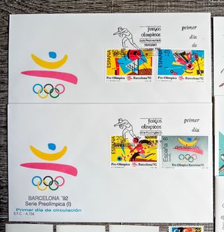 SELLOS BARCELONA Y EXPO SEVILLA 92