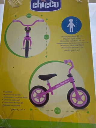 Bici sin pedales rosa