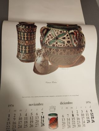 Antiguo calendario 1976