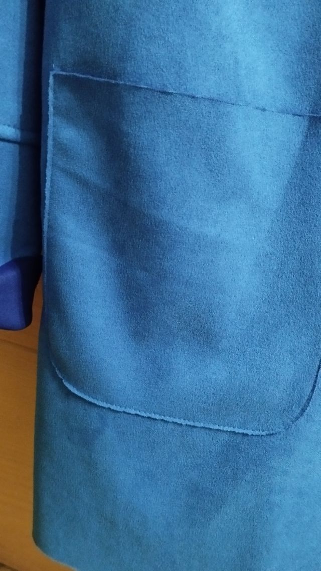 Blazers azul de antelina