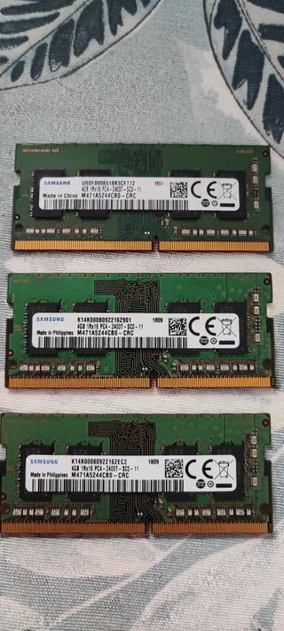 ¡Lote de 3 Memoria RAM SODIMM DDR4