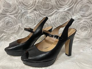 Zapatos negros piel plataforma 