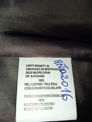 Abrigo mujer T XL