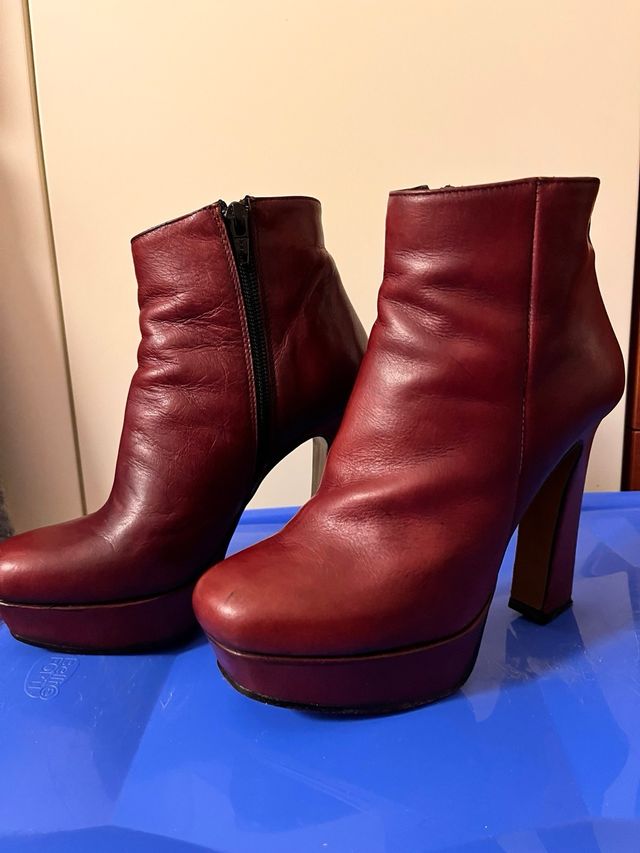 Stivaletti Pergamo borgogna