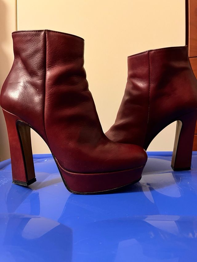 Stivaletti Pergamo borgogna