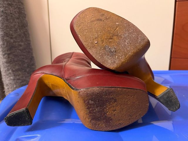 Stivaletti Pergamo borgogna