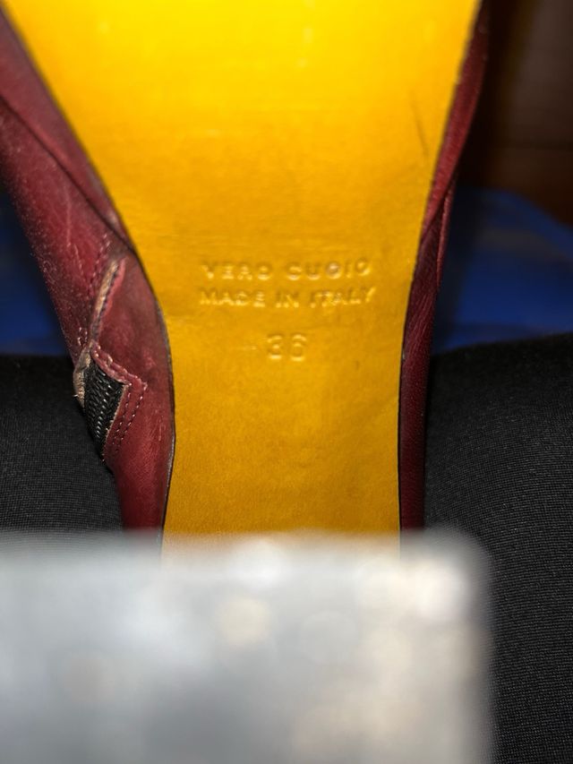 Stivaletti Pergamo borgogna