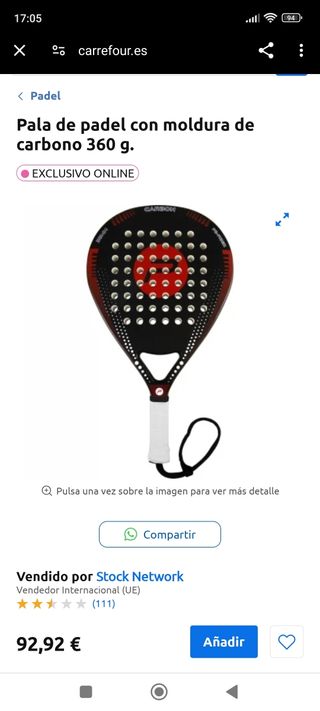 Pala de padel