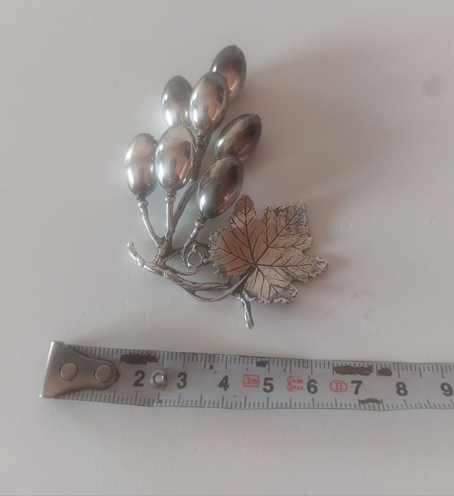 Racimo uva 🍇 plata de Ley