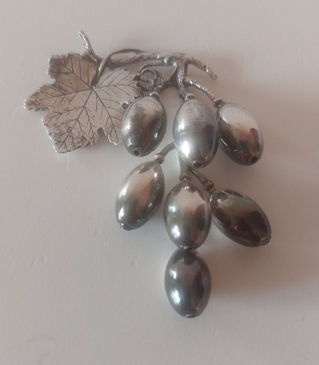 Racimo uva 🍇 plata de Ley