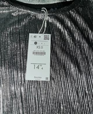 Camiseta brillo. Con etiqueta 