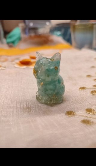 Decorazione tavolo Gatto pietra artistic