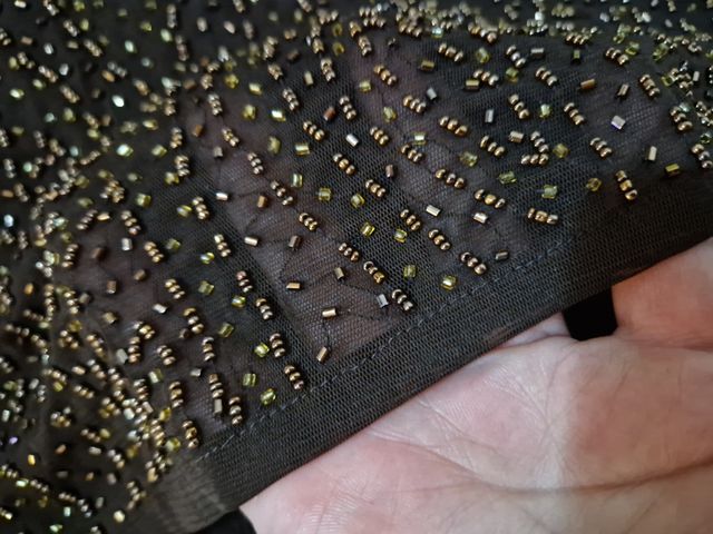 Top con perline Tg L/XL