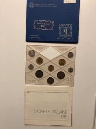 MONETE DIVISIONALI 1980 E 1981 REPUBBLICA ITALIANA