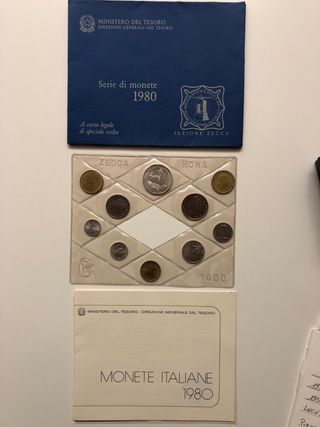 MONETE DIVISIONALI 1980 E 1981 REPUBBLICA ITALIANA