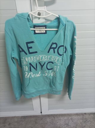 Sudadera con capucha elástica Aeropostale Blue TS