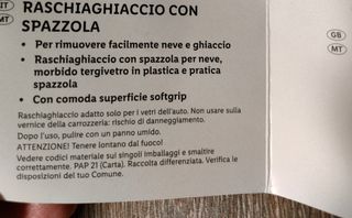 Raschia ghiaccio auto 