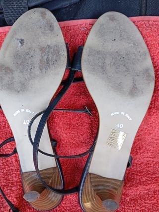 ELEGANTES SANDALIAS FOSCO NEGRAS FIESTA N40