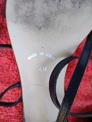 ELEGANTES SANDALIAS FOSCO NEGRAS FIESTA N40