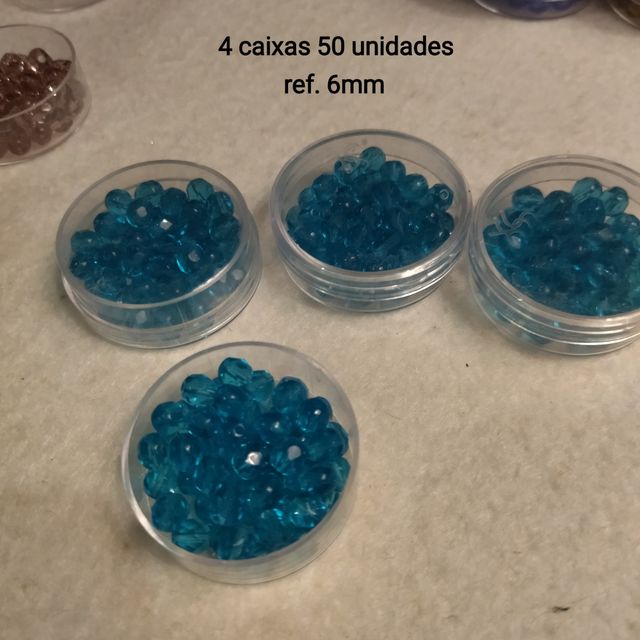 Contas de vidro facetadas ( checas)