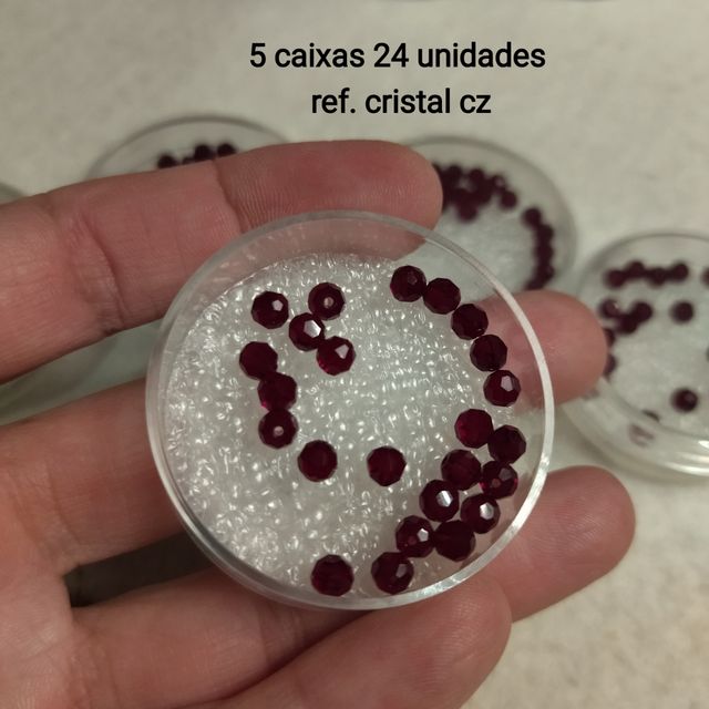 Contas de vidro facetadas ( checas)