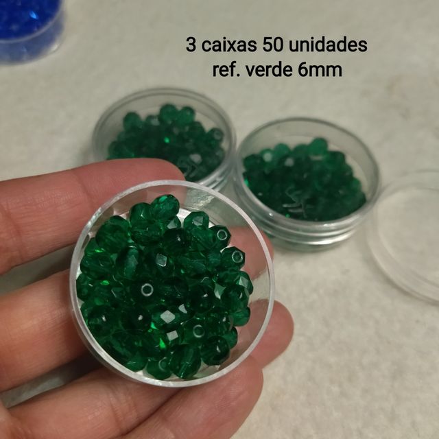 Contas de vidro facetadas ( checas)