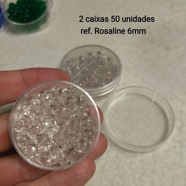 Contas de vidro facetadas ( checas)