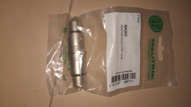 Doble conector xlr neutrix