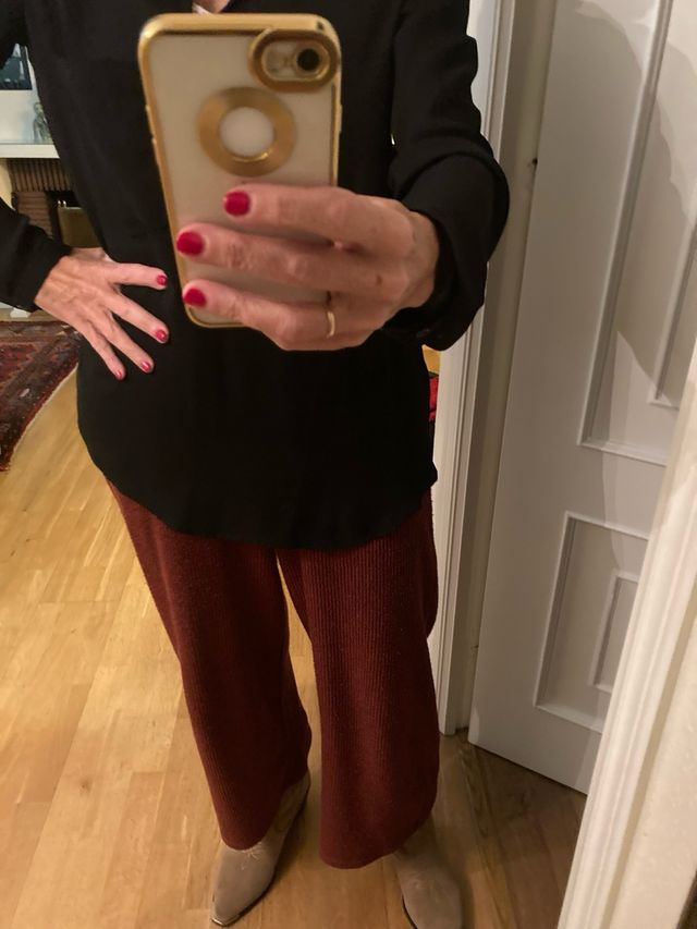 Blusa negra de zara TS