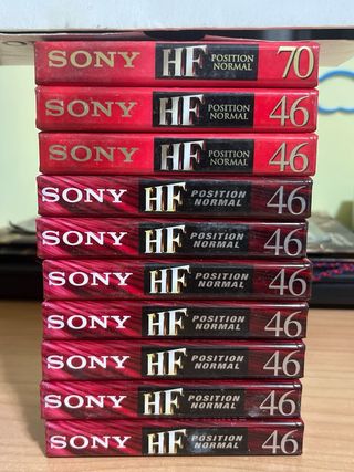 Audiocassette Sony x 9 Pz Nuove