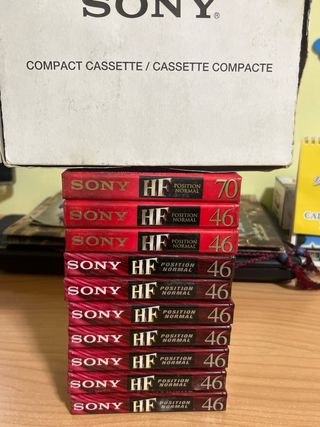 Audiocassette Sony x 9 Pz Nuove