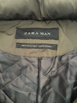Gabardina acolchada Zara Man