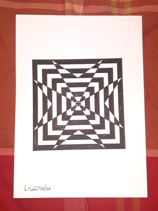 Op-Art, Lamina contemporânea original (A4)