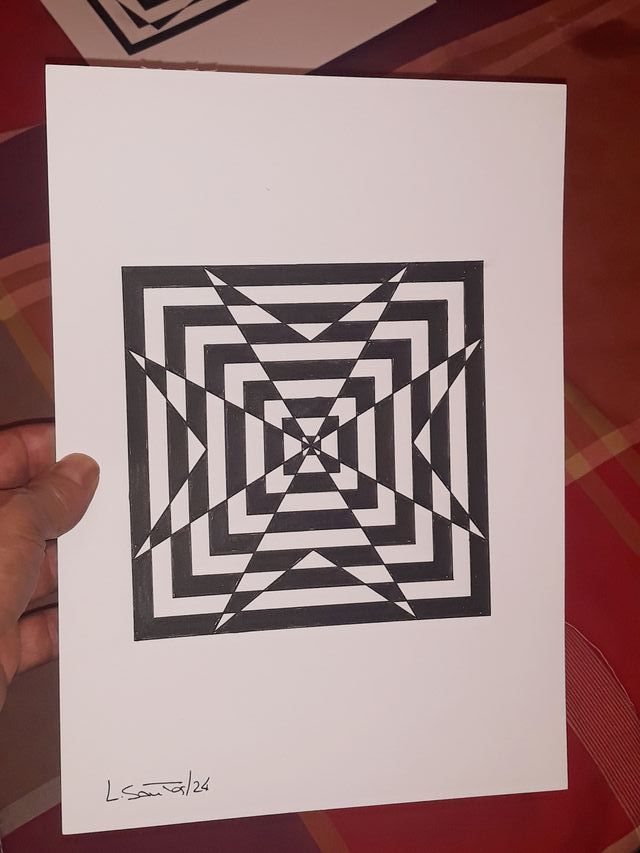 Op-Art, Lamina contemporânea original (A4)